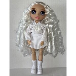 Rainbow High Color & Create Fashion Doll White Hair Purple Eyes Hoodie Skirt